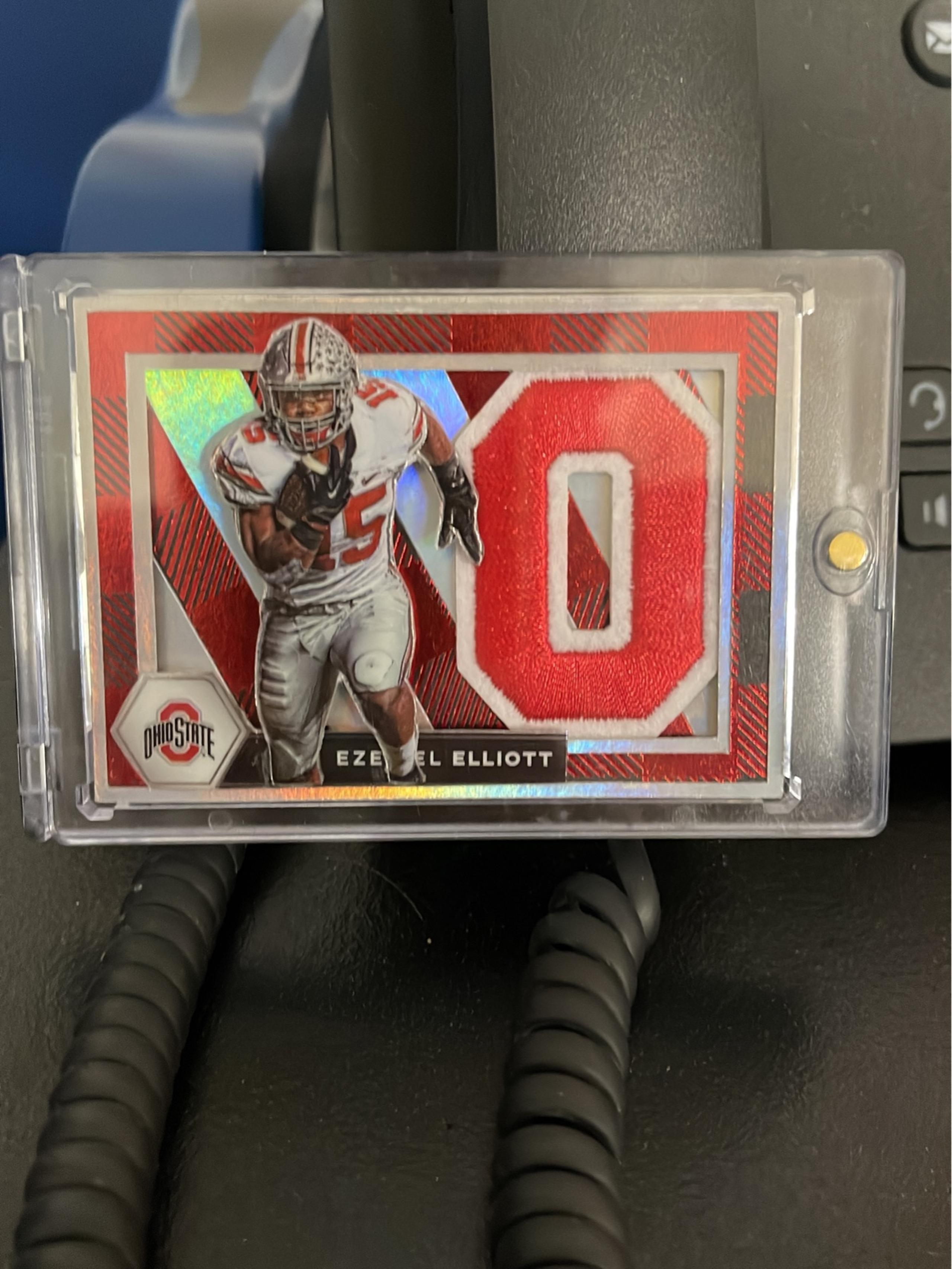 Ezekiel Elliott- Card Art by Horns Cards, 1/1