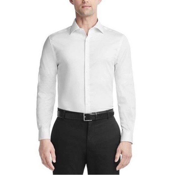 Van Heusen Men's Dress Shirt Slim Fit Ultra Wrinkle Free Collar Business