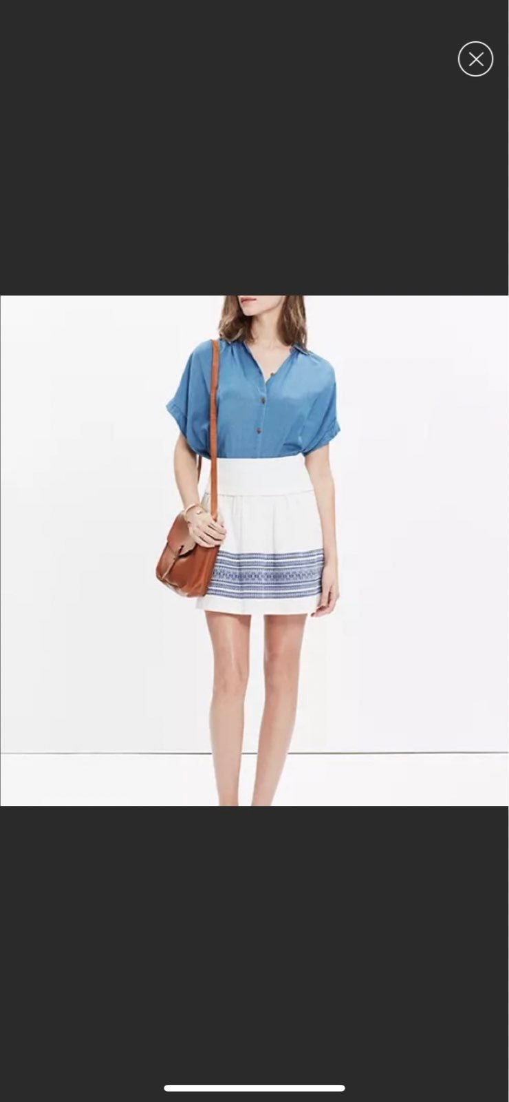NWOT Madewell Skirt Sz 12