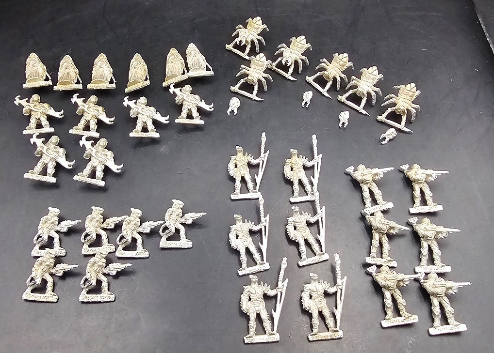 Vintage 1993 game lords pewter figures