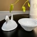 Vintage Indiana White Milk Glass Hen on Nest Covered Dish
