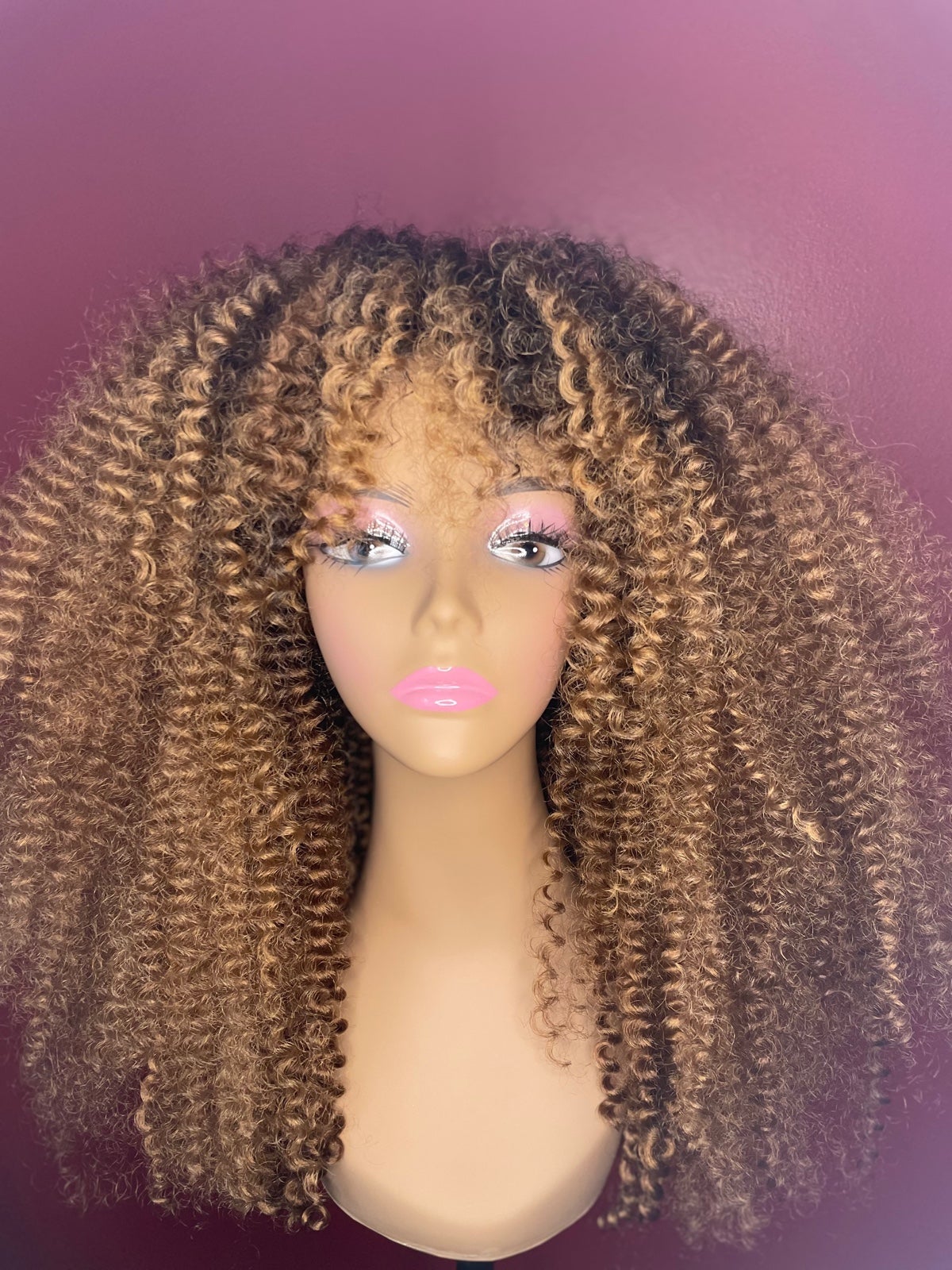 New big curly afro texture wig for black women