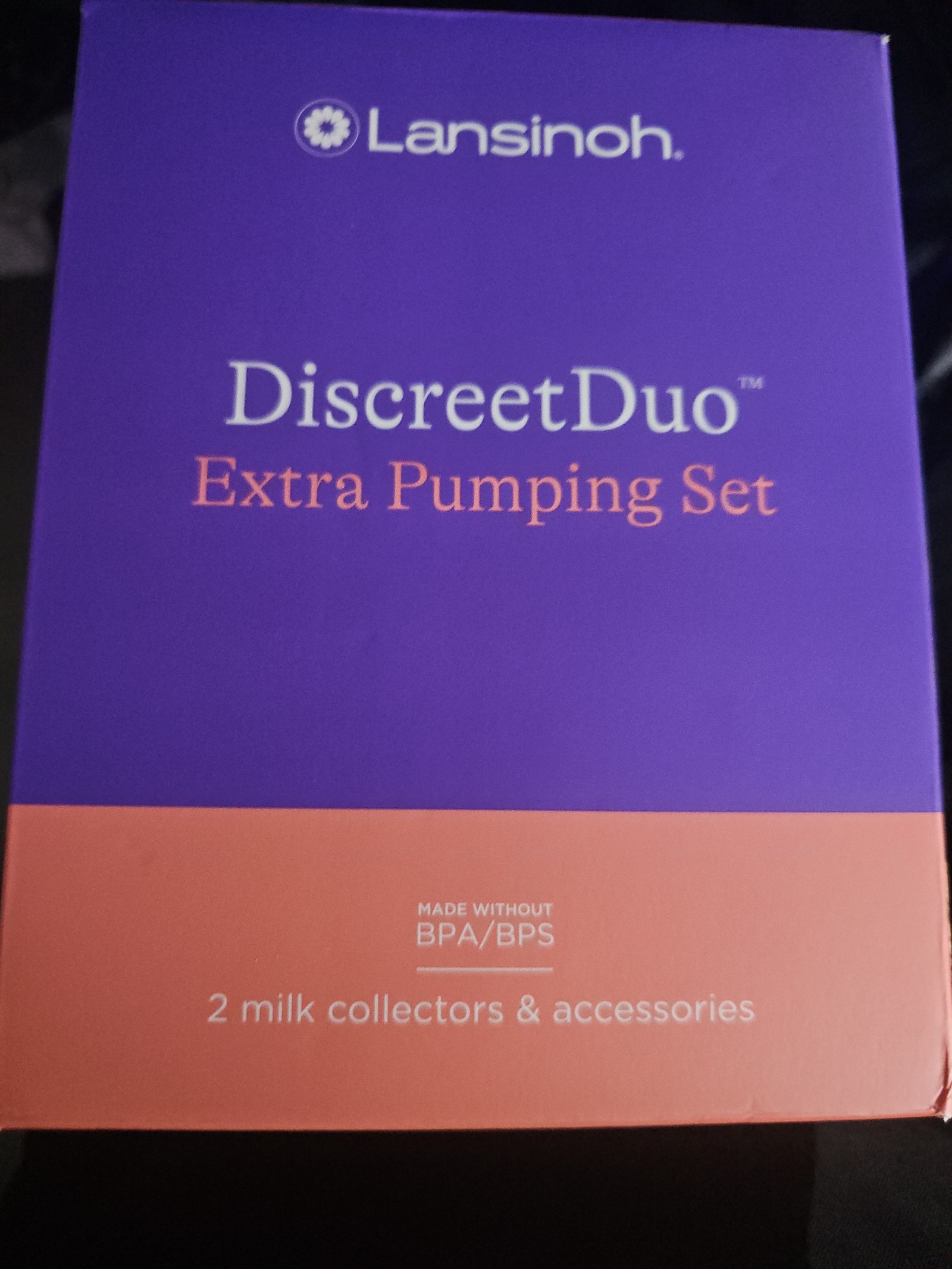 Lansinoh Discreet Duo extra pumping set