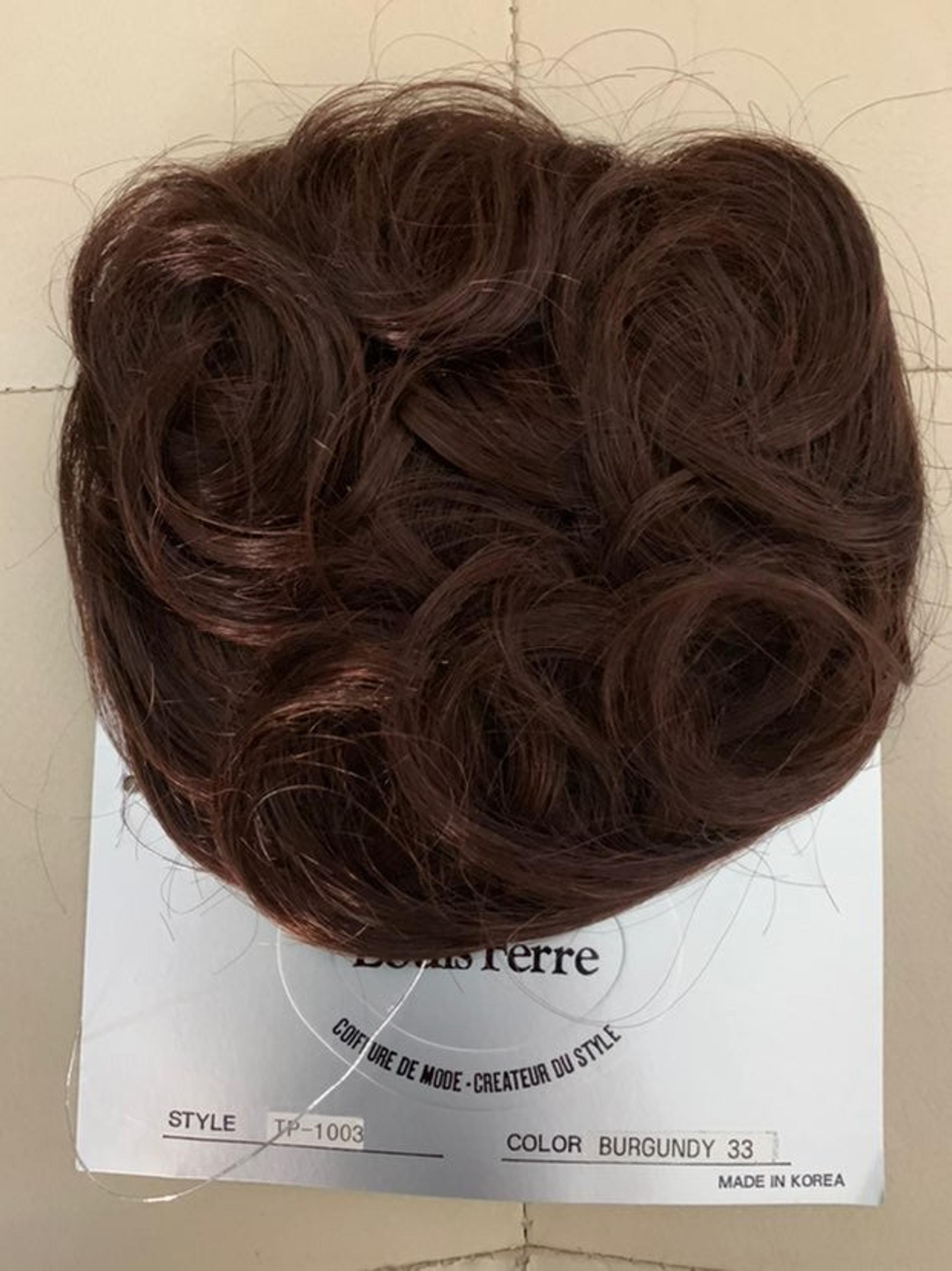 Burgundy Hair topper/toupe/toppette/Ban
