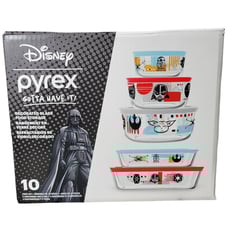 Pyrex Star Wars 10 Piece Glass Food Storage Set