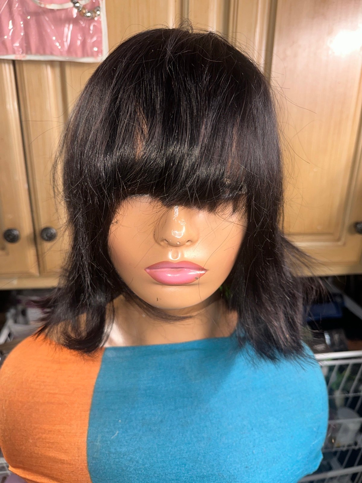 Lot 2626 ❤️New 100% Human Hair 100% wig for small size to medium head