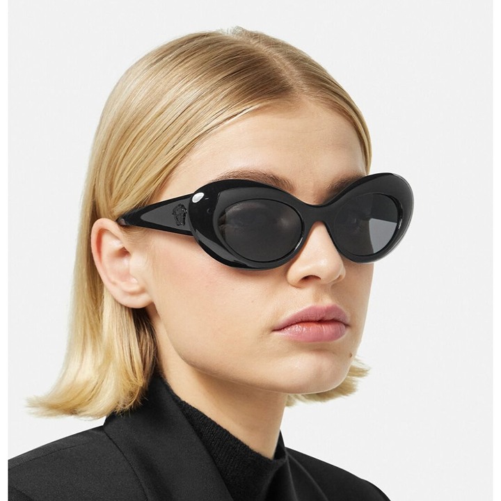 NEW Versace VE4456U-GB1/87 MAXI LA MEDUSA OVAL SUNGLASSES