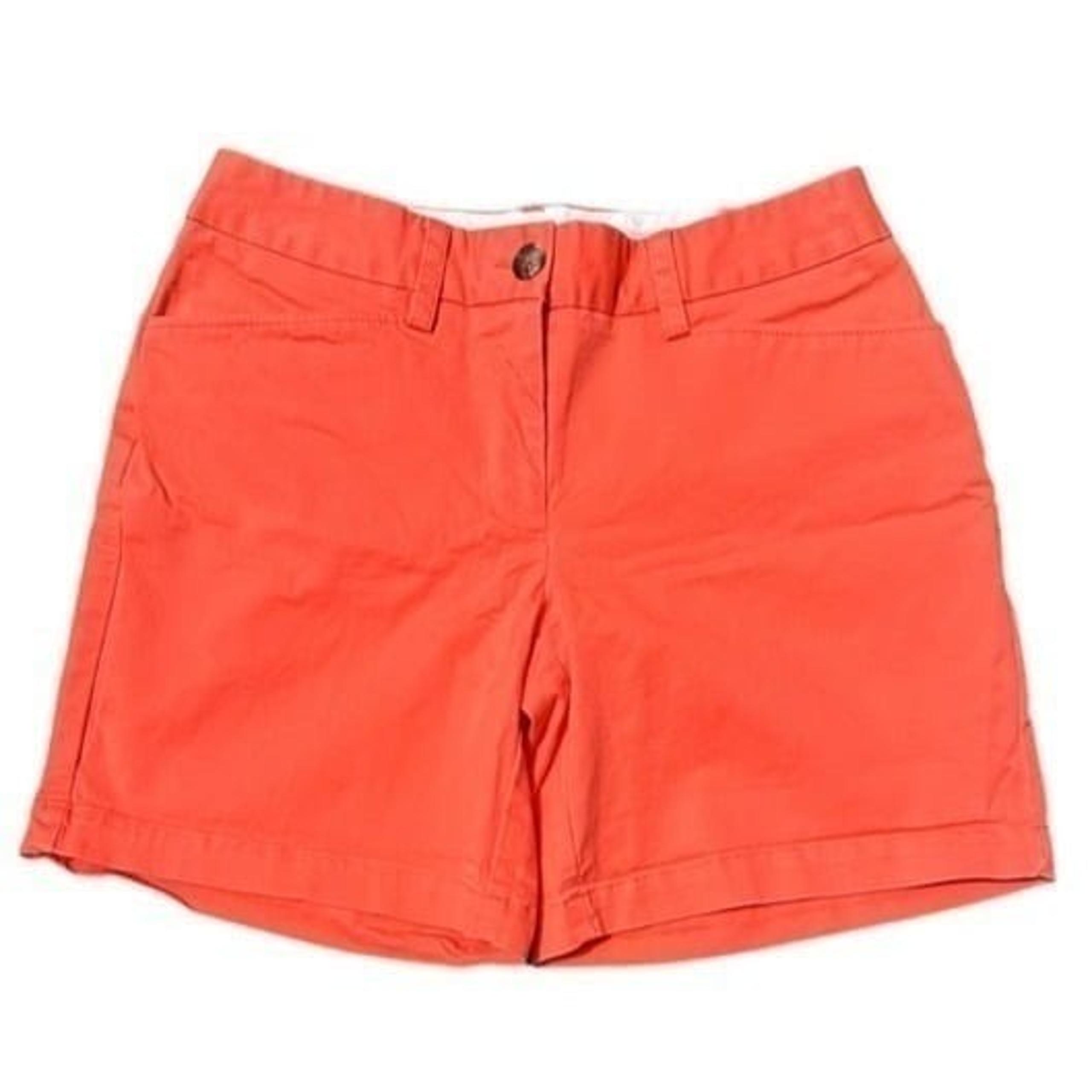 Lands' End Pink Orange Chino Shorts Fit Style Two Women's Size 4