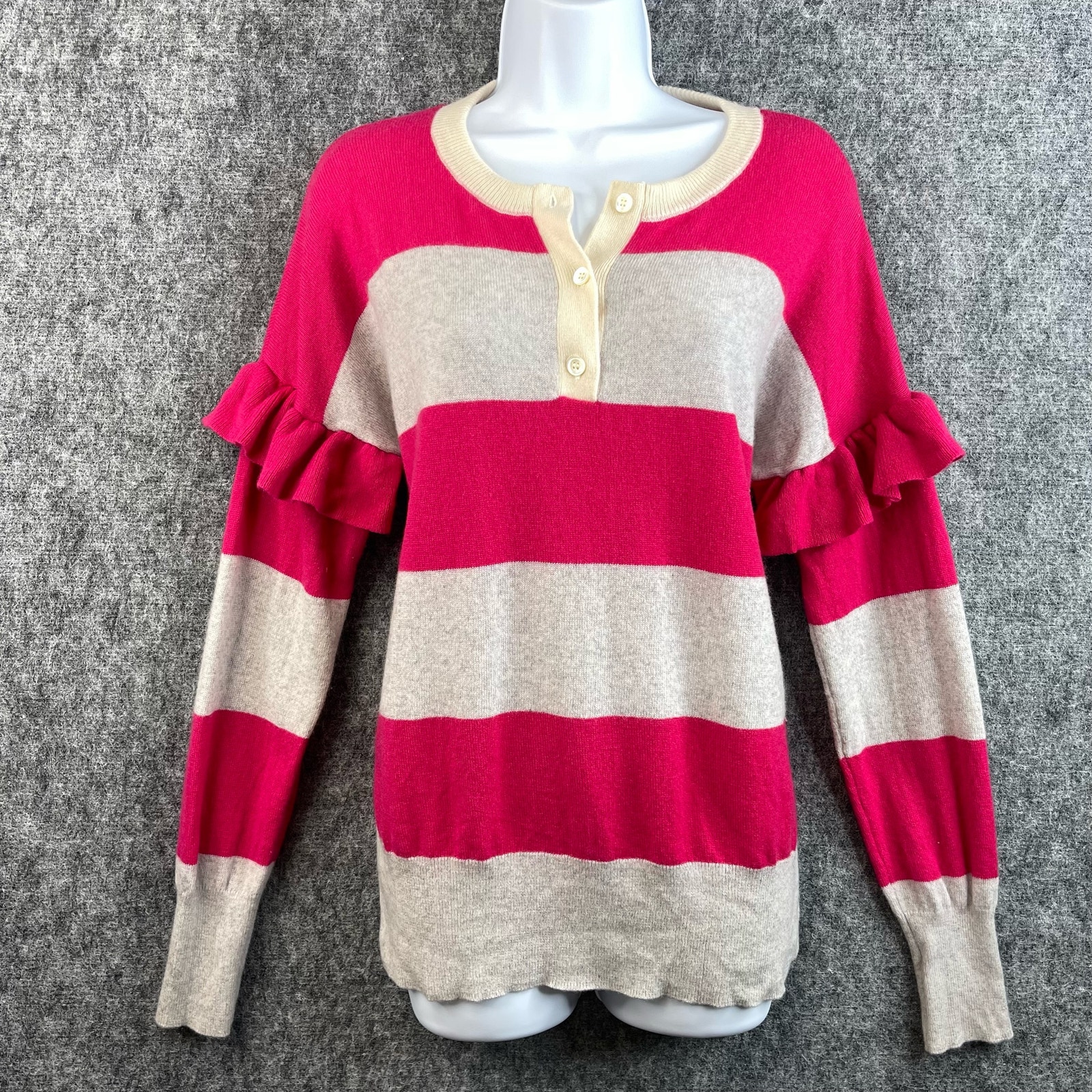 Anthropologie JOIE Women Sweater Crew Neck Striped Size Small