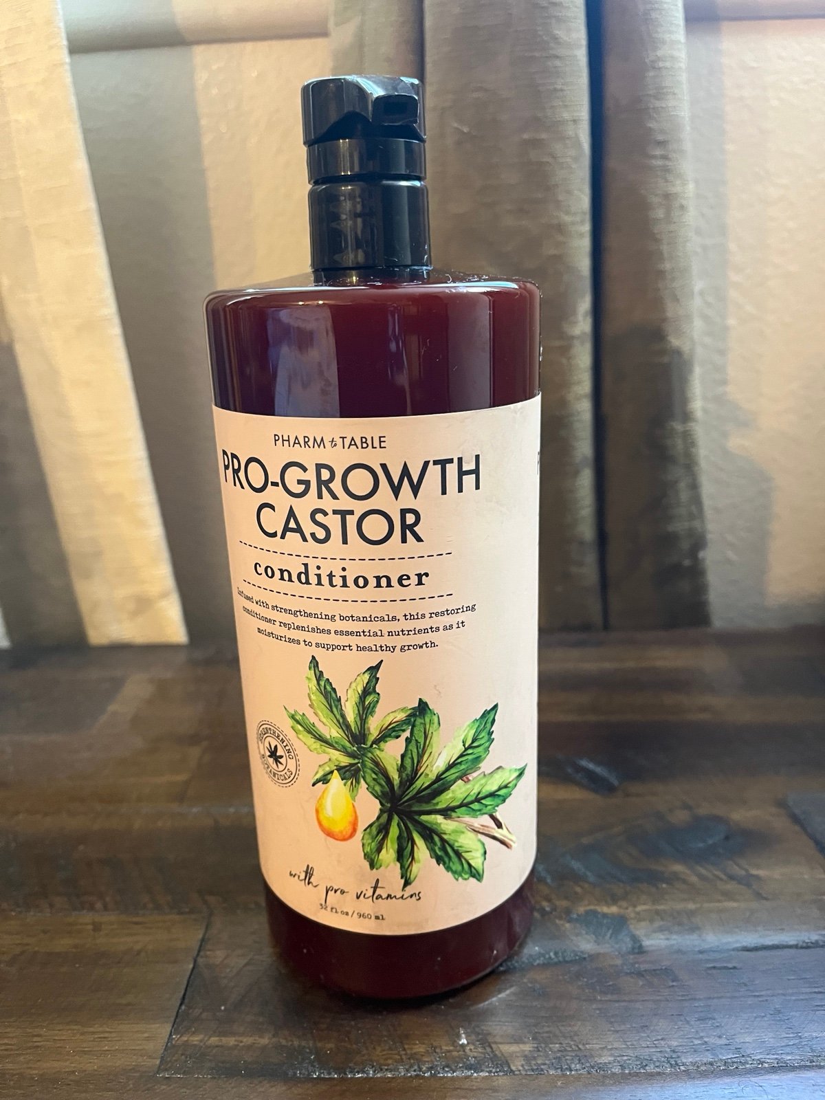 Pharm to Table Pro-Growth Castor Conditioner with Pro Vitamins 32 0z