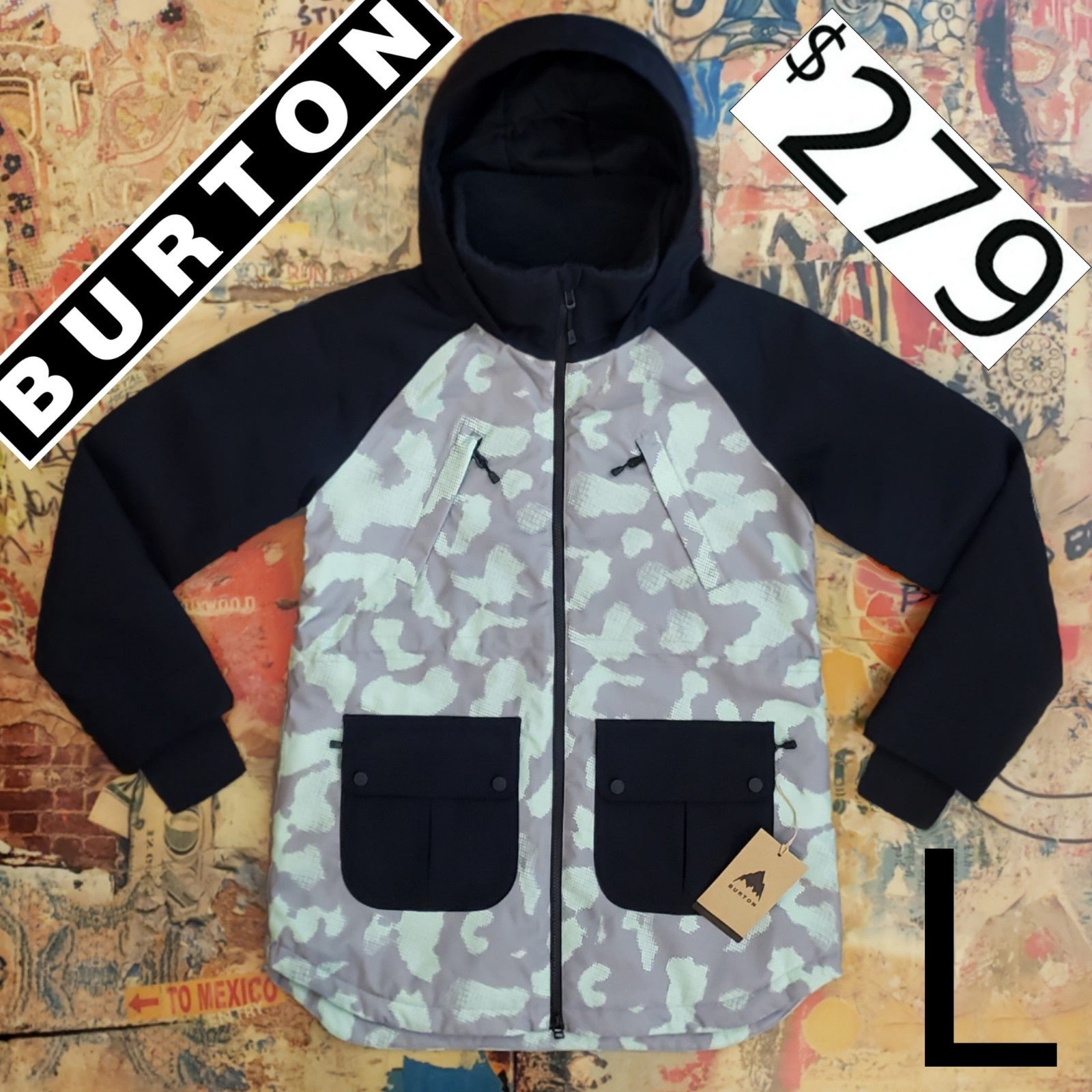 280 New Burton Prowess 2L Insulated Waterproof Snowboard / Ski Jacket Parka! L