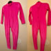 Baltogs hot pink long sleeve mock neck unitard jumpsuit dance costume LC child