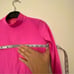 Baltogs hot pink long sleeve mock neck unitard jumpsuit dance costume LC child
