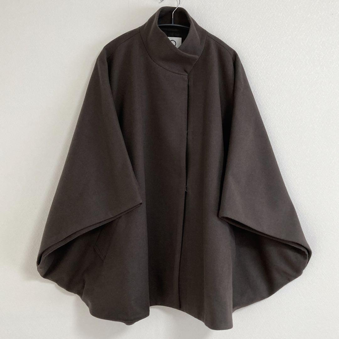 MARW UNITED ARROWS Poncho Coat, Size F, Brown