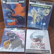 Godzilla Minus One/Godzilla v Kong/Godzilla 1998/Godzilla x Kong Steelbooks-NEW!