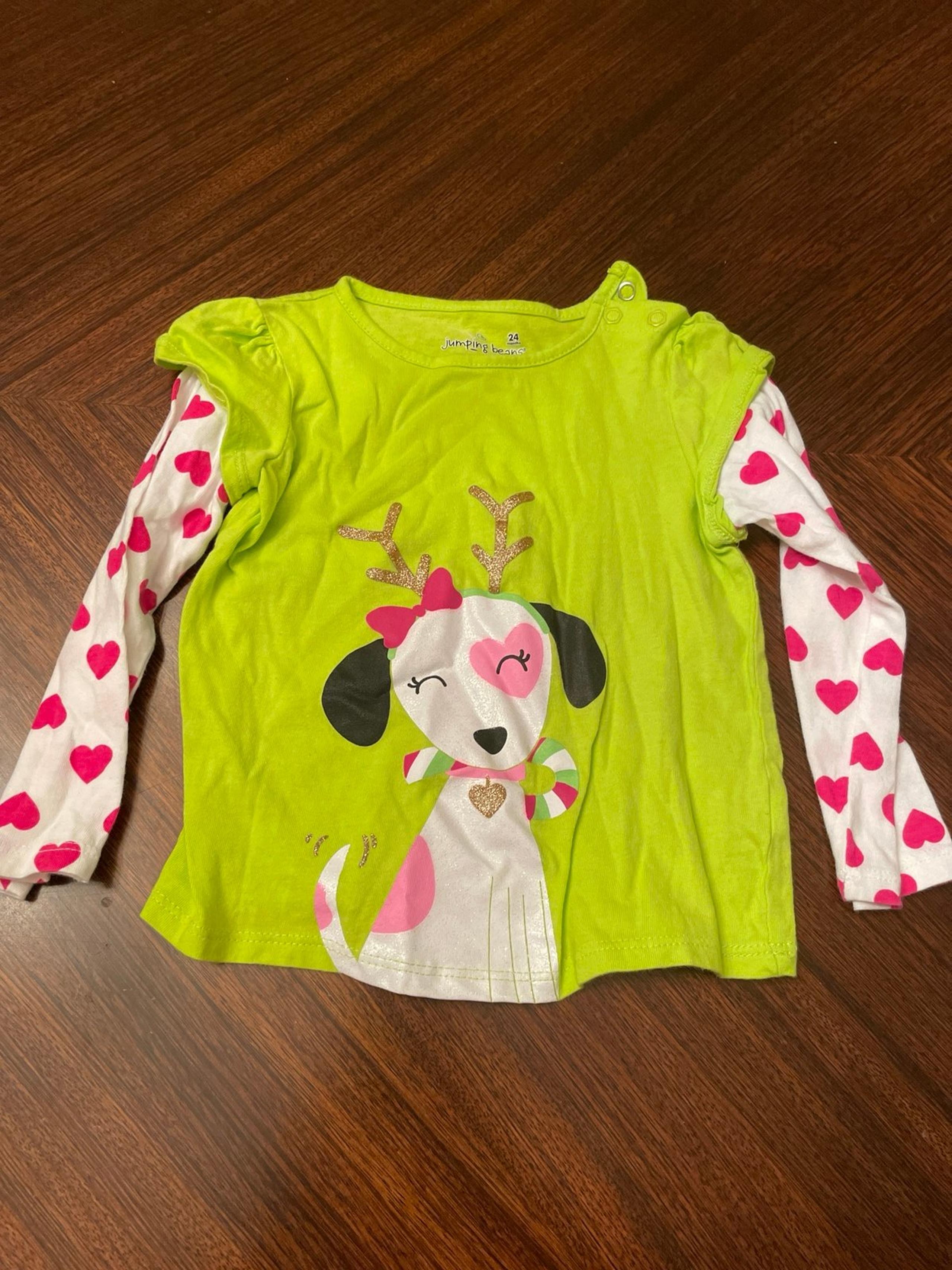 Girls holiday shirt size 24 months