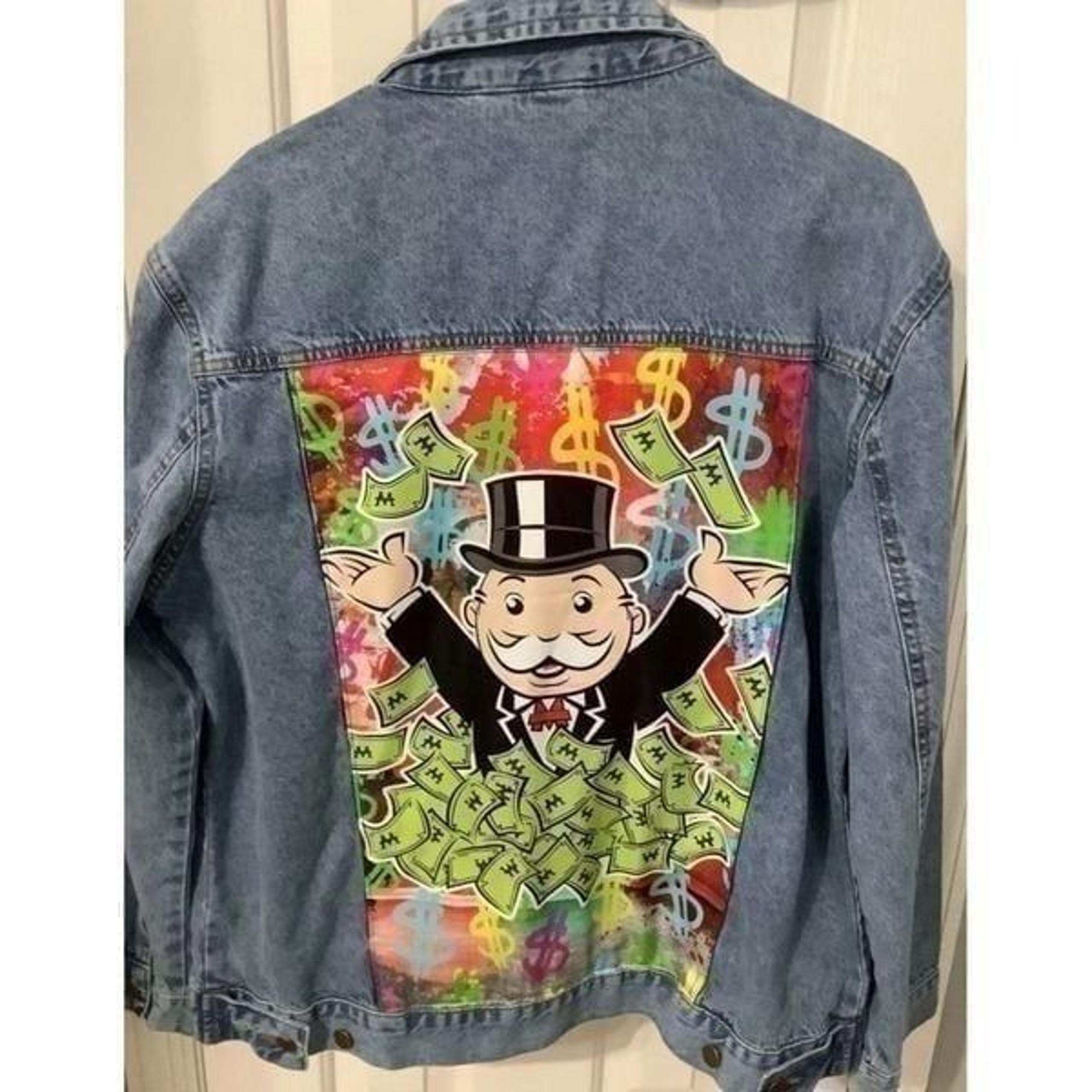 MONOPOLY denim Jean Jacket - Size M - NWT - official merchandise -