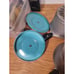 1960’s Vintage Symbol Griswold set Aluminum pots lot 2 lids Blue/Teal?