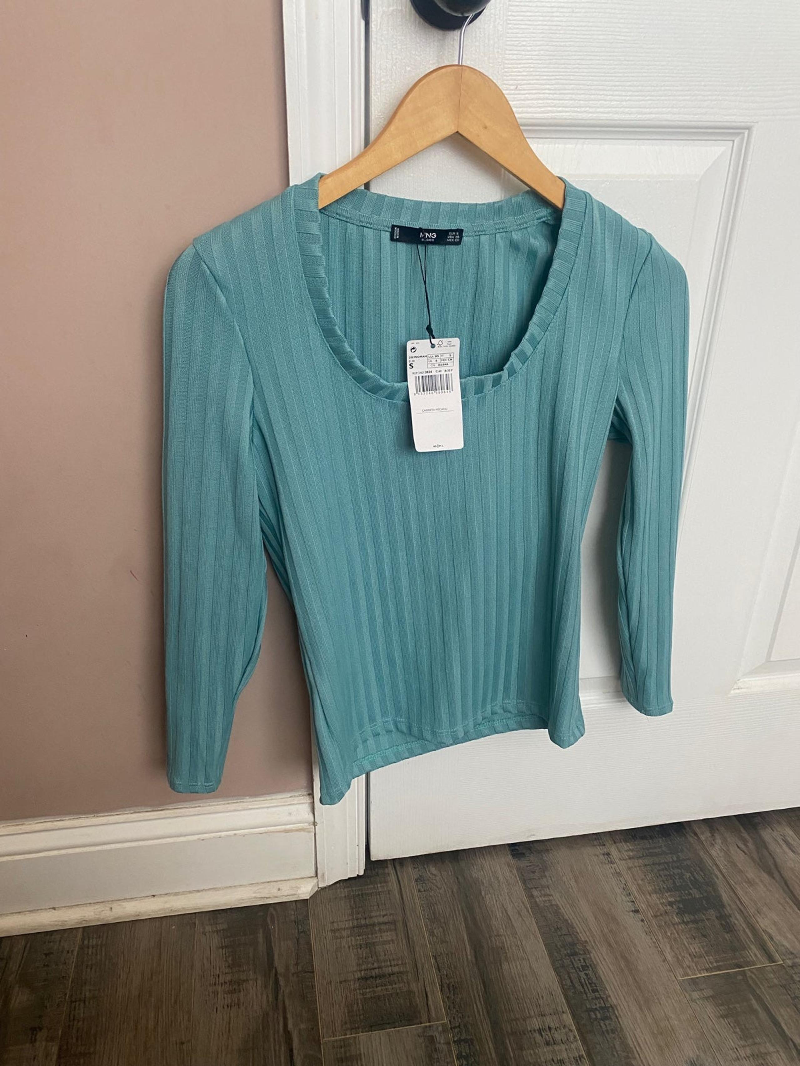 Mango Basics Rib Knit Top