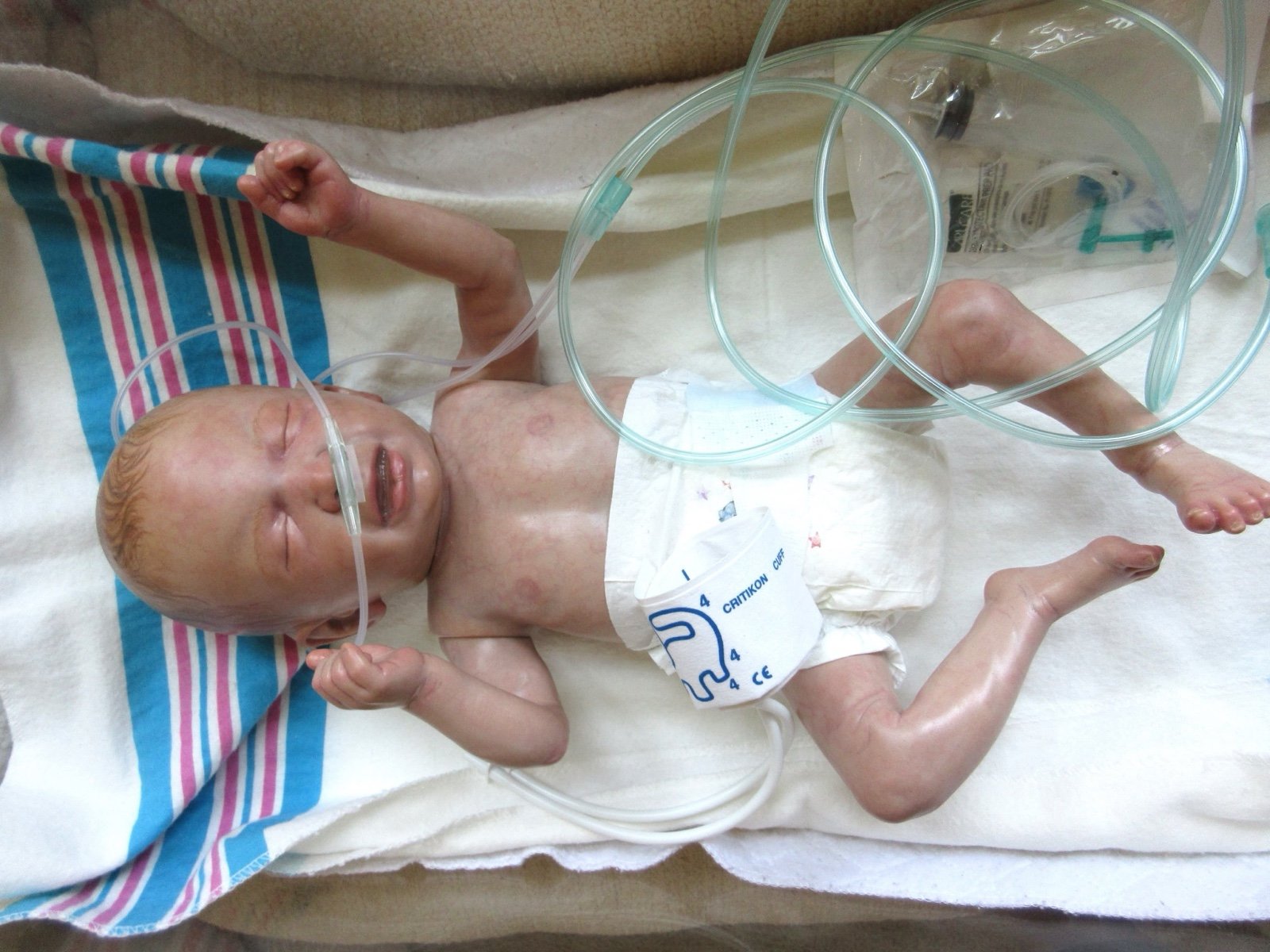 Reborn baby doll NICU PREEMIE Realcare