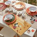 Disney Mickey & Minnie Mouse Thanksgiving Plates Set of 4 Pottery Barn Rare Cute