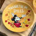 Disney Mickey & Minnie Mouse Thanksgiving Plates Set of 4 Pottery Barn Rare Cute