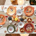 Disney Mickey & Minnie Mouse Thanksgiving Plates Set of 4 Pottery Barn Rare Cute