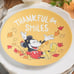 Disney Mickey & Minnie Mouse Thanksgiving Plates Set of 4 Pottery Barn Rare Cute