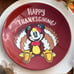 Disney Mickey & Minnie Mouse Thanksgiving Plates Set of 4 Pottery Barn Rare Cute