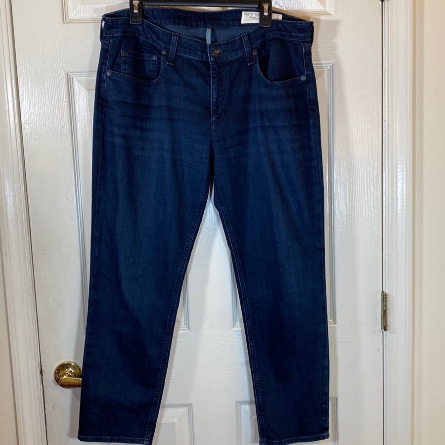 Rag and Bone Dre Low-Rise Slim Boyfriend Women’s Dark Wash Size 32 Jeans