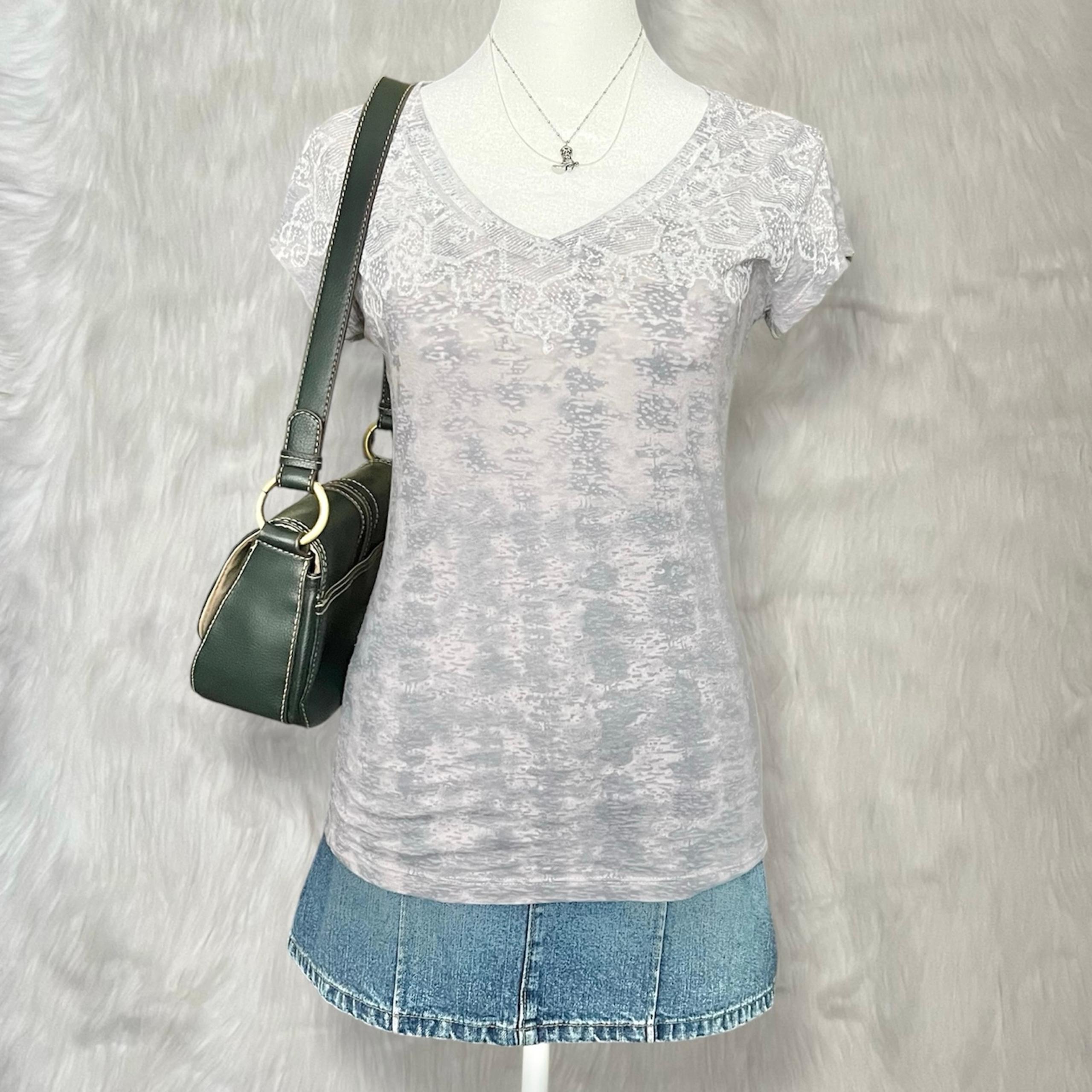 Mudd Gray Short Sleeve Top
