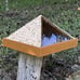 Large Cork Glass And Wood Pyramid Crystal Stones Jewellery Display Storage Trink