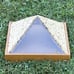 Large Cork Glass And Wood Pyramid Crystal Stones Jewellery Display Storage Trink