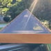 Large Cork Glass And Wood Pyramid Crystal Stones Jewellery Display Storage Trink