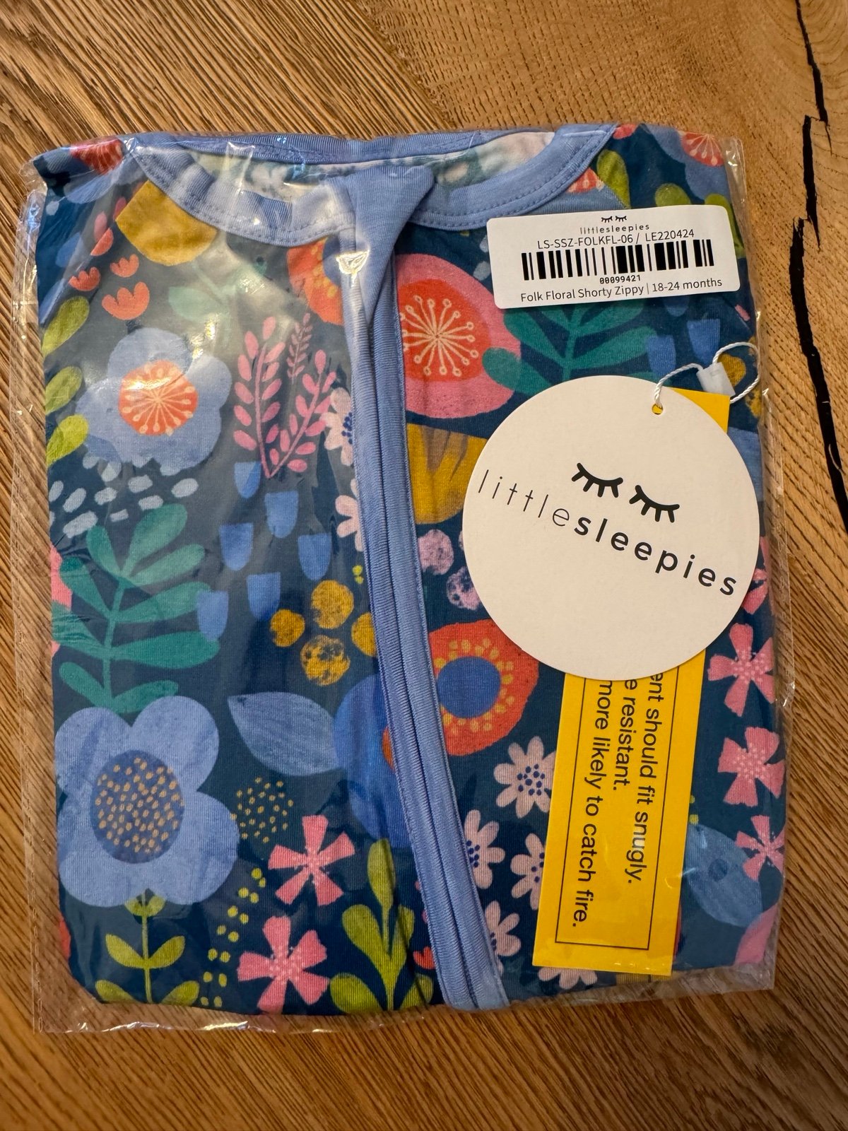 Little Sleepies folk floral shorty 18-24