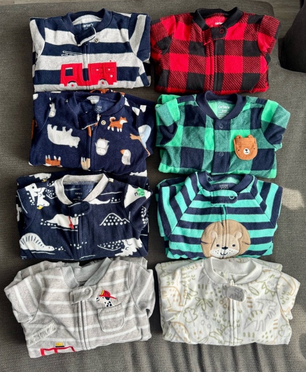 Carter’s Fleece Boys PJs (6M) Bundle