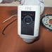 Ring Floodlight Cam Wired Outdoor 1080p Surveillance Camera White Used