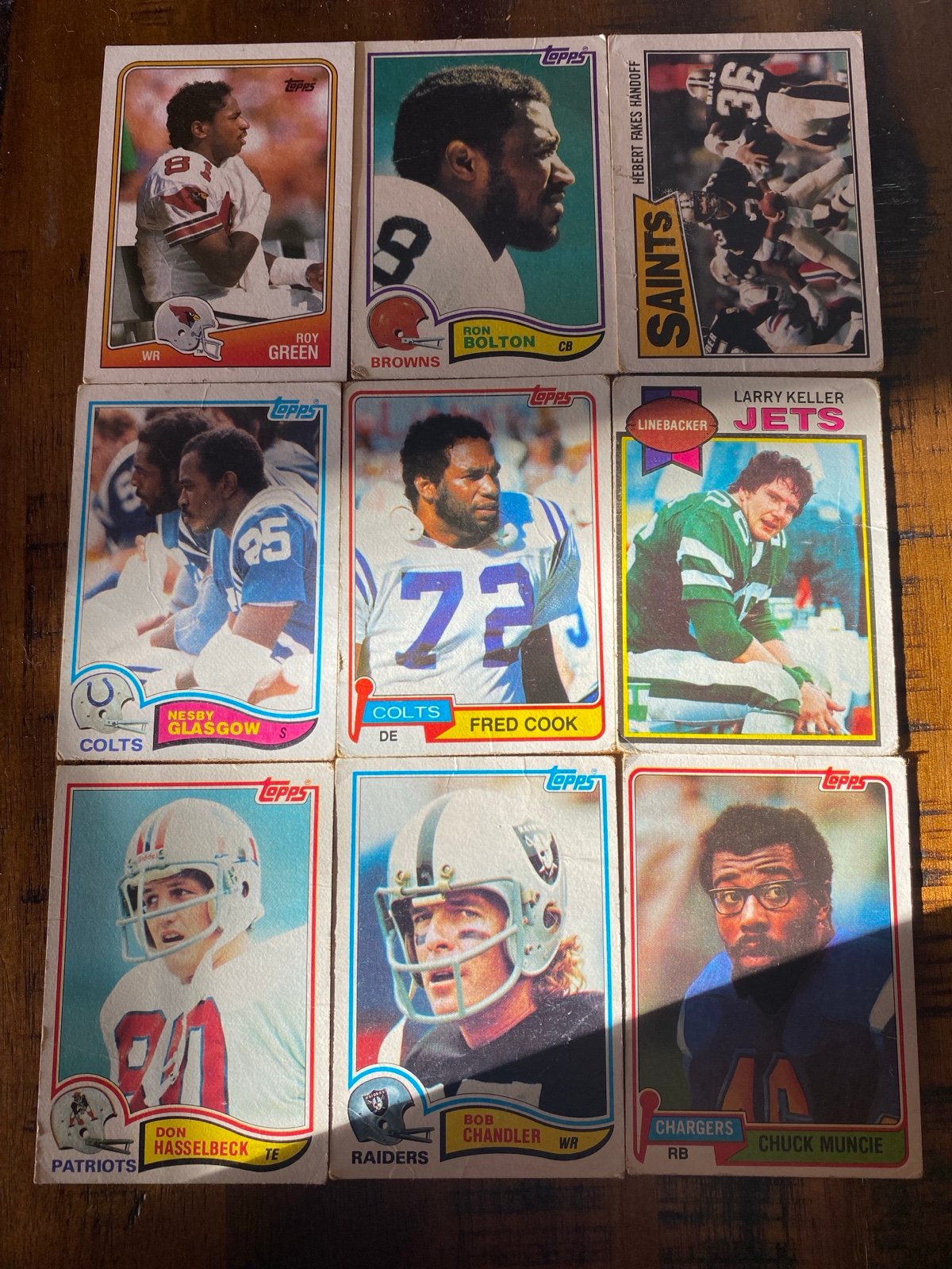 Old football cards (read description)