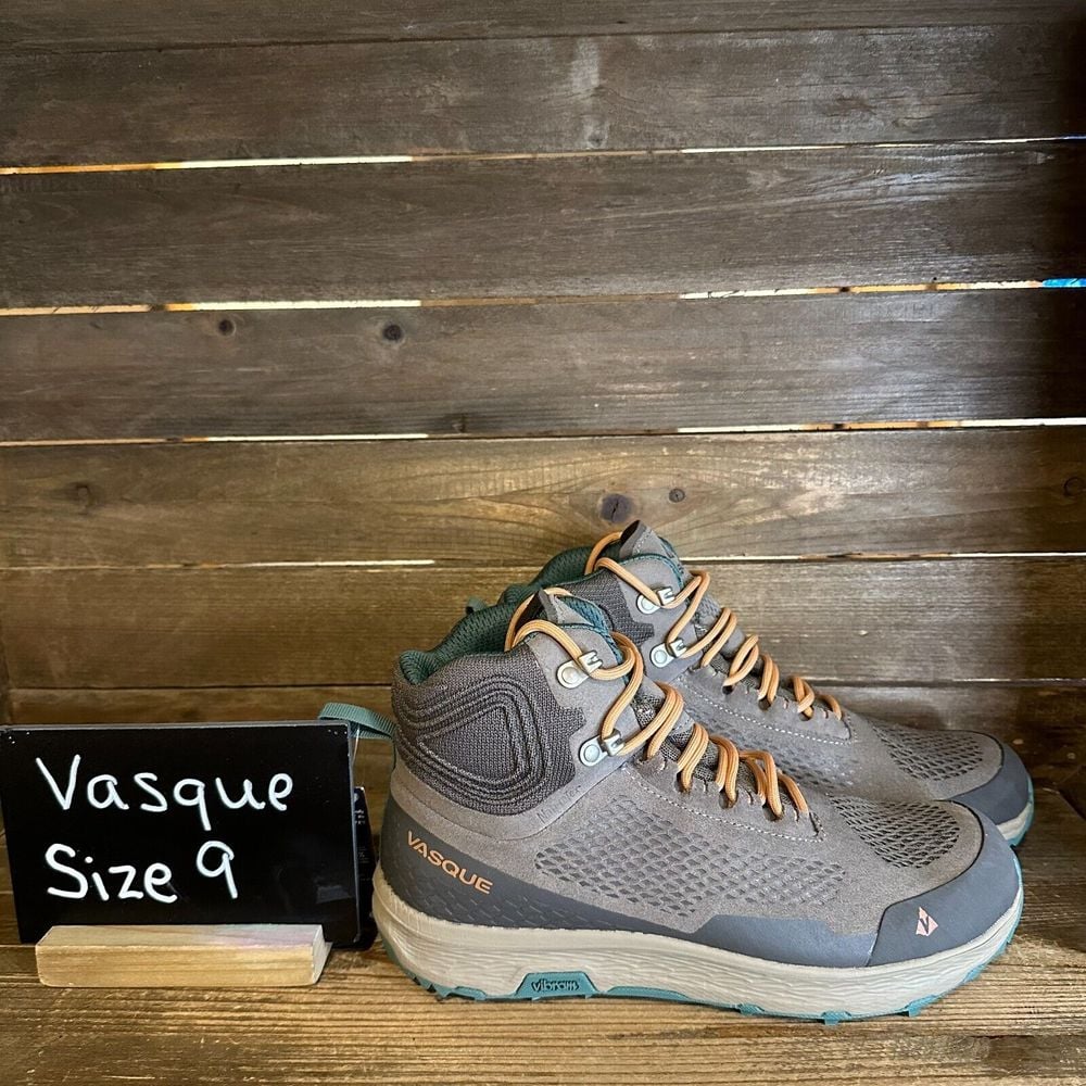 New Womens Vasque Breeze LT NTX Brown Suede Waterproof Mid Hiking Boots Size 9 M