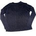 James Perse Drop Shoulder Cotton Blend Long Sleeve V-neck Knit Top
