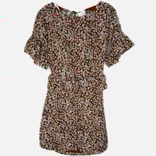 Sabo Skirt Luella Floral Dress - BROWN ORANGE FLORAL