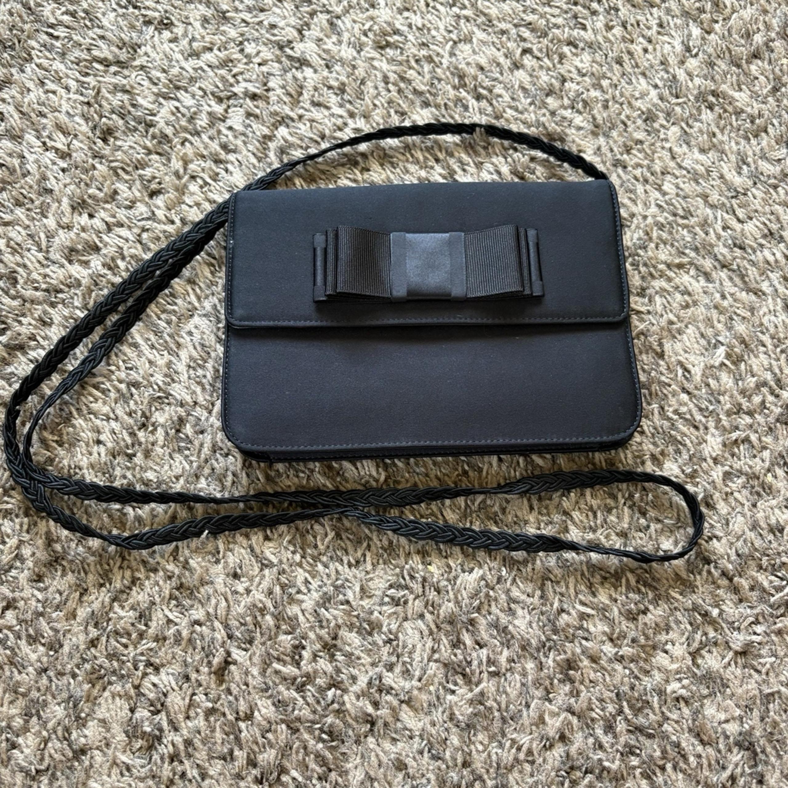 Givenchy Paris Black Crossbody Bag With Bow Detail Authenticated