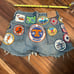 Vintage Levi's grailed like jean cutoff with tons of patches waist 27