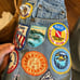 Vintage Levi's grailed like jean cutoff with tons of patches waist 27