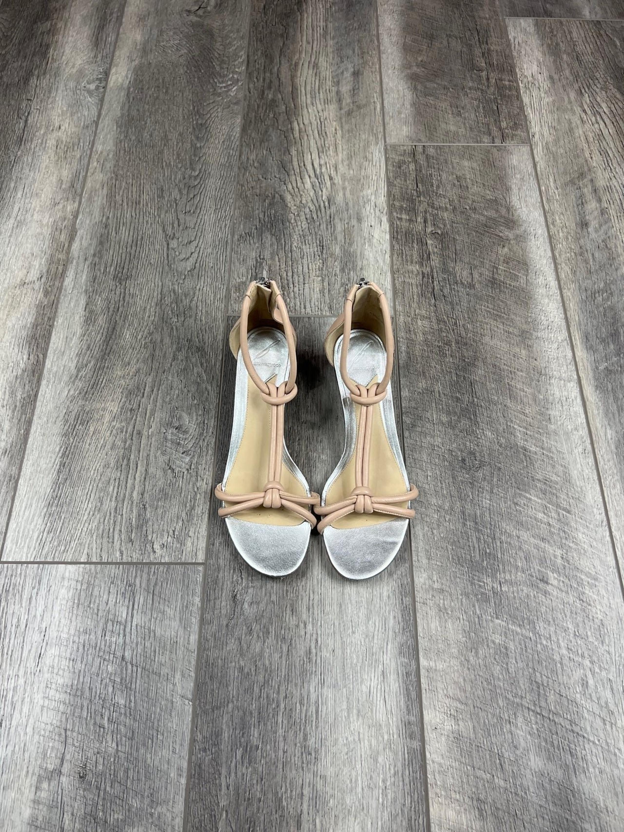Brian Atwood Tan Wedge Sandals