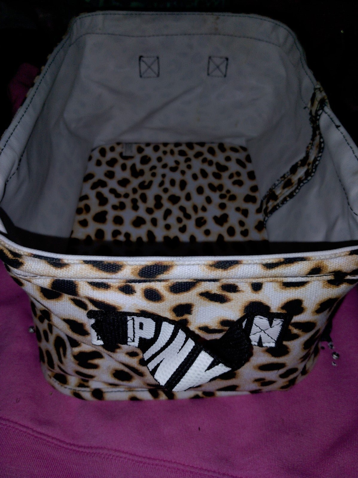 VS PINK STORAGE BIN
