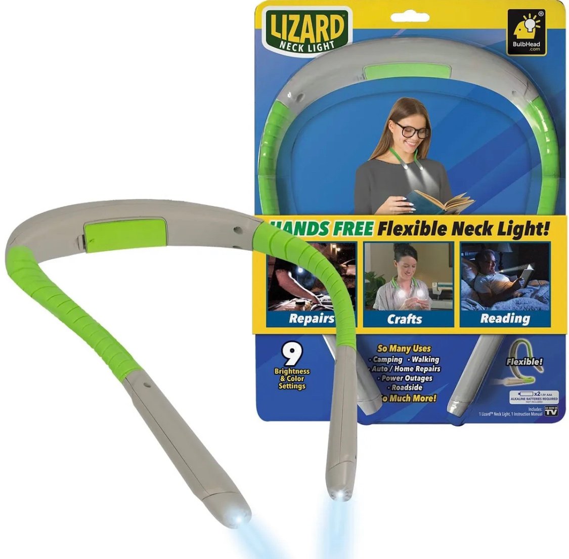 Lizard Neck Book Reading Light AS SEEN ON TV