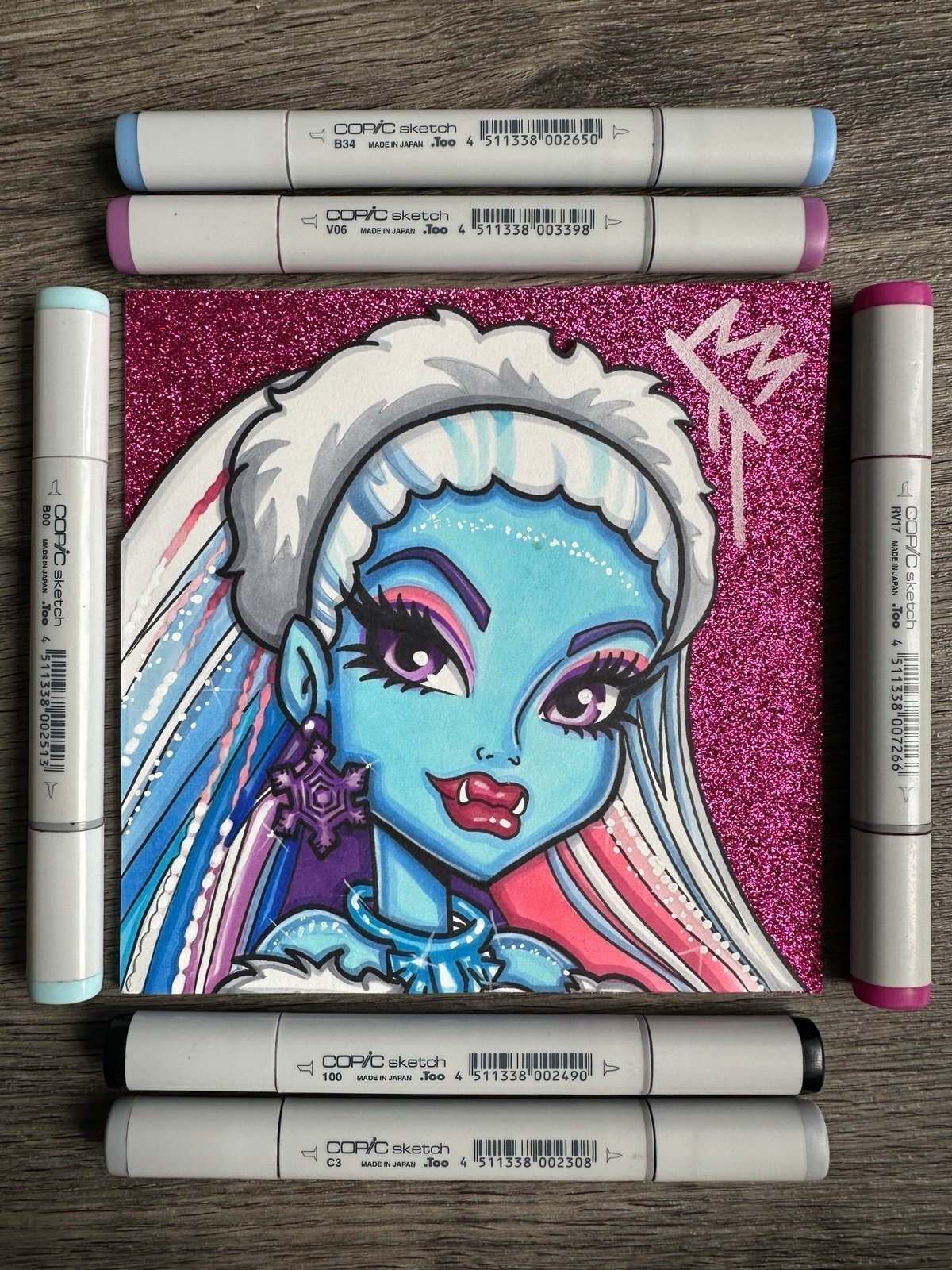 Abbey Bominable 6x6 Drawing