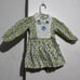 VINTAGE Oshkosh 18mo Floral Embroidered Dress Blue Yellow Peter Pan Collar USA