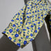 VINTAGE Oshkosh 18mo Floral Embroidered Dress Blue Yellow Peter Pan Collar USA